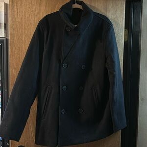 never worn mens peacoat
